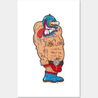 Luchador Loco (Crazy Wrestler) Posters and Art